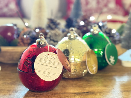 Holiday Ornament Candle Trio - Sold out