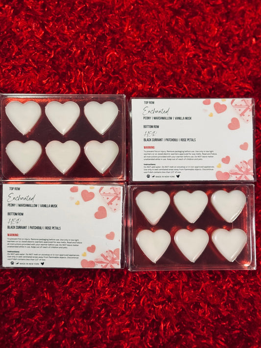 Heart Wax Melts – Mini Size (6 Hearts | 1 oz)